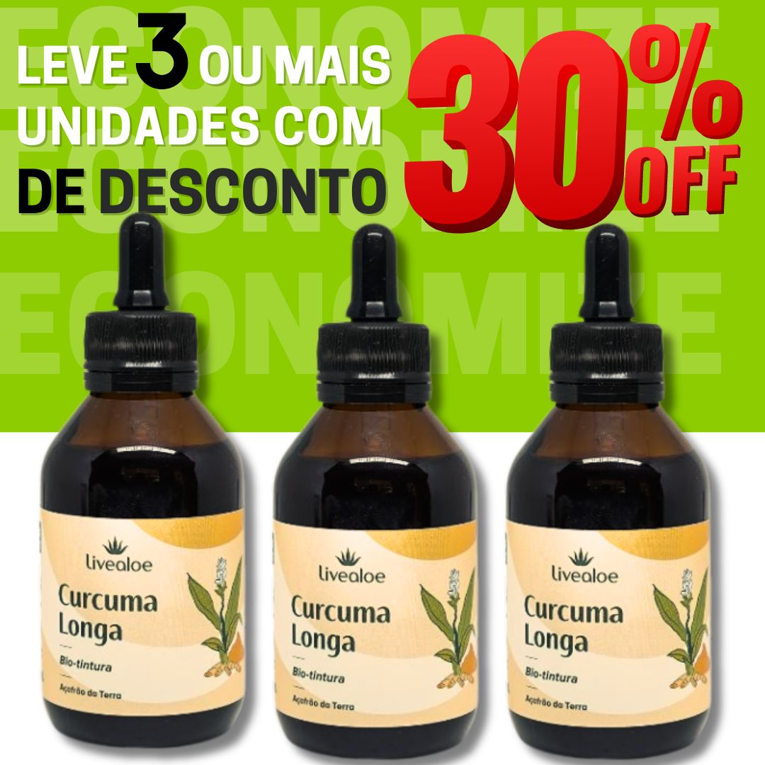 EXTRATO DE CURCUMA LONGA BIO-TINTURA  LIVEALOE 100ML