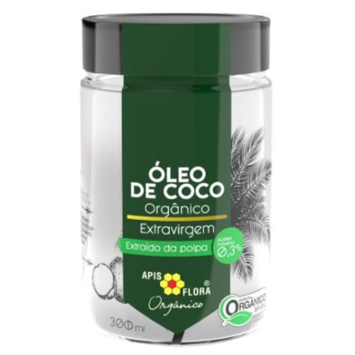 OLEO DE COCO ORGANICO EXTRAVIRGEM 300 APIS FLORA