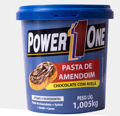 Pasta de Amendoim Chococolate com Avelã Power One