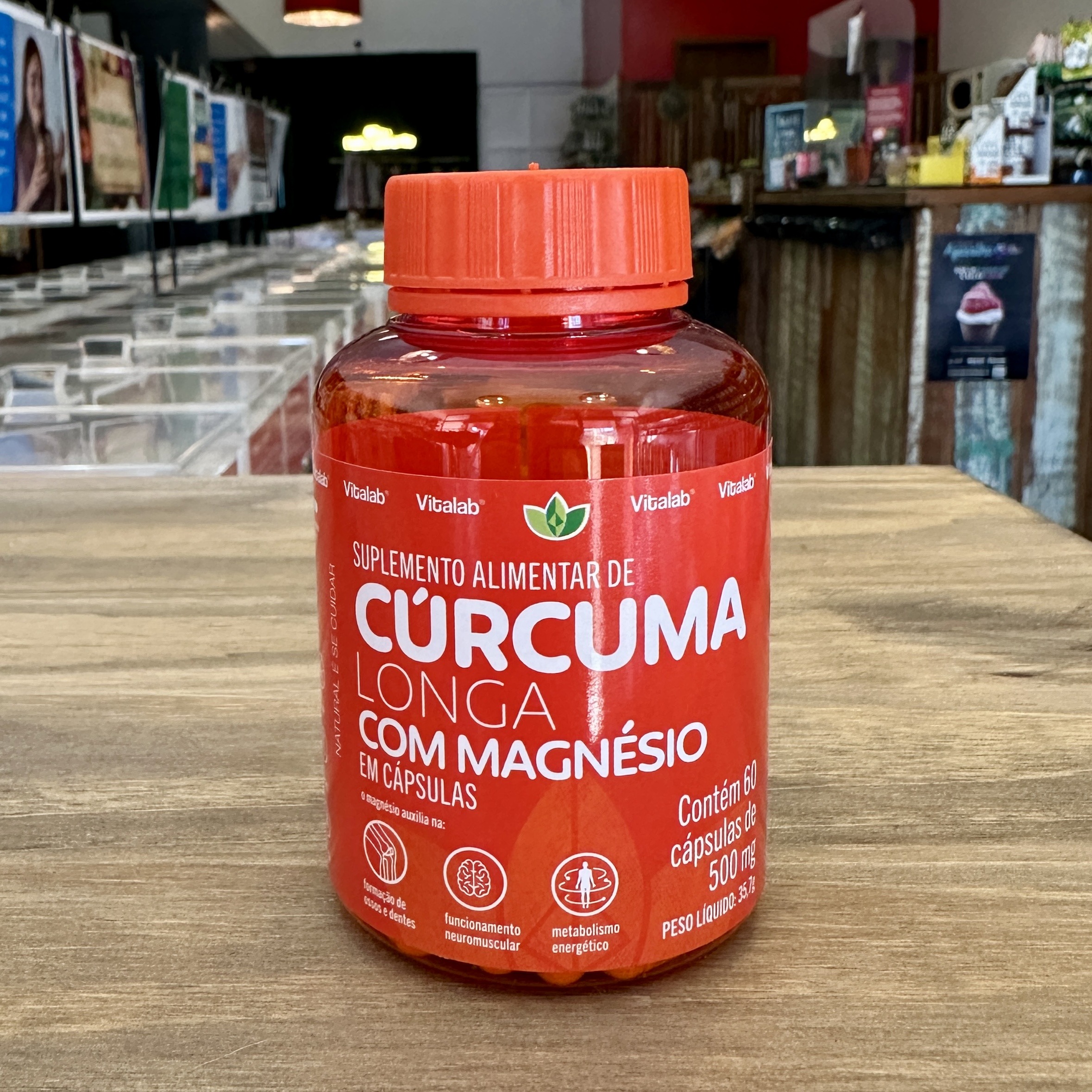 CÚRCUMA LONGA COM MAGNESIO EM CAPSULA