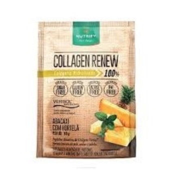 COLÁGENO COLLAGEN RENEW ABACAXI HORTELÃ SACHÊ - NUTRIFY