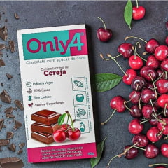 CHOCOLATE VEGANO 70% COM CEREJA