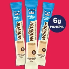 BARRA PROTEÍNA CHOCO WHEYFER SABOR CHOCOLATE BRANCO MAISMU